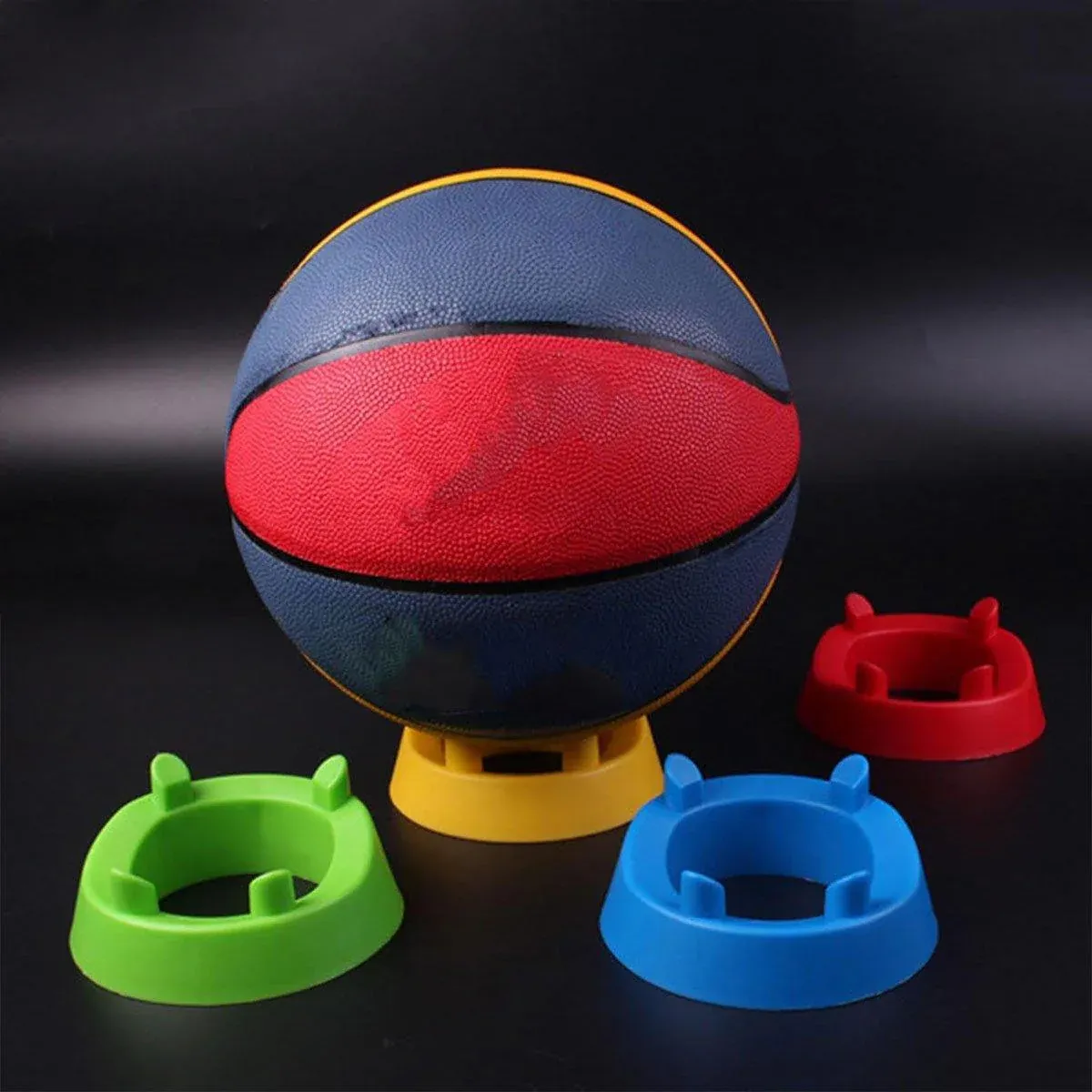 2PCS Football Basketball Volleyball Storage Stand Multi-Functional Ball Holder - Black 13 2PCS Football Basketball Volleyball Storage Stand Multi-Functional Ball Holder - Black - Image 13