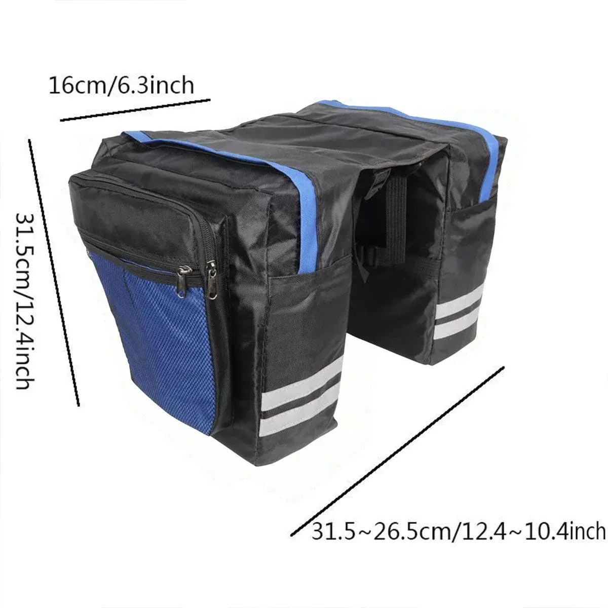 Bicycle Rear Rack Pannier Bags Double Side Water-Resistant Cycling Storage Bag 3 Bicycle Rear Rack Pannier Bags Double Side Water-Resistant Cycling Storage Bag - image 3
