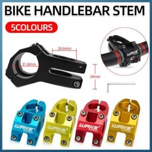 MTB Mountain Bike Handlebar Stem 31.8mm Aluminium Alloy Short Stem Cycling Part – Red