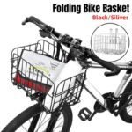 Foldable Bicycle Basket Front and Rear Hanging Storage Rack Bike Accessories – Black