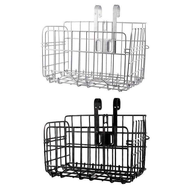 Foldable Bicycle Basket Front and Rear Hanging Storage Rack Bike Accessories - Silver 2 Foldable Bicycle Basket Front and Rear Hanging Storage Rack Bike Accessories – Silver - image 2