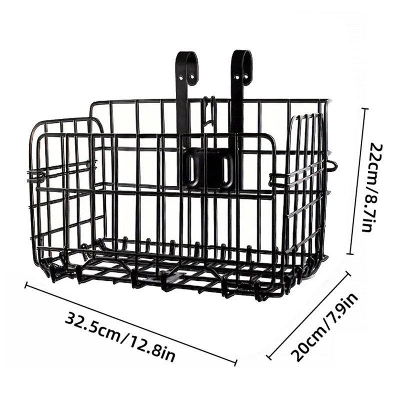 Foldable Bicycle Basket Front and Rear Hanging Storage Rack Bike Accessories - Silver 3 Foldable Bicycle Basket Front and Rear Hanging Storage Rack Bike Accessories – Silver - image 3