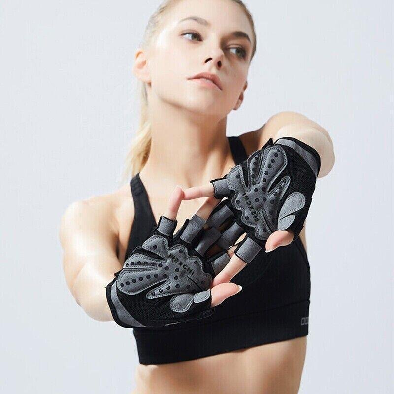 M Size Women Fitness Gym Training Gloves Half Finger Gel Weight Lifting Workout Gloves - Pink 3 M Size Women Fitness Gym Training Gloves Half Finger Gel Weight Lifting Workout Gloves – Pink - image 3