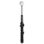 Golf Swing Training Aid Telescopic Impact Sound Stick Exercise Tool for Practice – Black