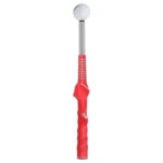 Golf Swing Training Aid Telescopic Impact Sound Stick Exercise Tool for Practice – Red
