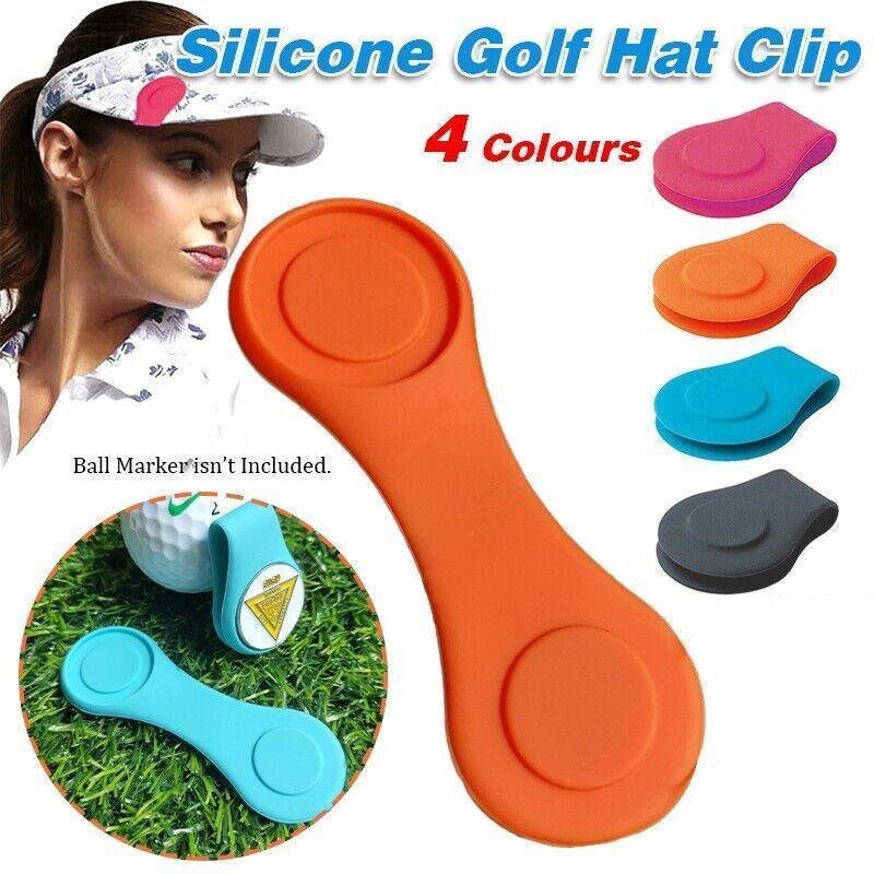 1Pc Silicone Golf Hat Clip Ball Marker Holder with Secure Attachment Design - Black 1 1Pc Silicone Golf Hat Clip Ball Marker Holder with Secure Attachment Design – Black