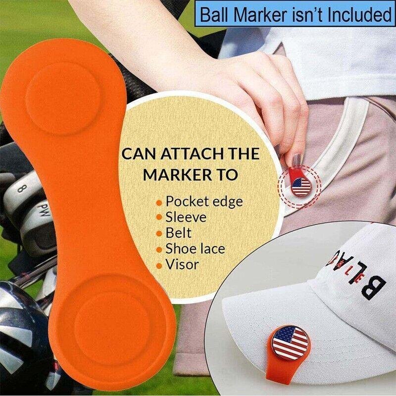 1Pc Silicone Golf Hat Clip Ball Marker Holder with Secure Attachment Design - Black 4 1Pc Silicone Golf Hat Clip Ball Marker Holder with Secure Attachment Design – Black - image 4