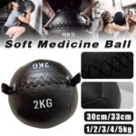 Non-Elastic Soft Squat Wall Ball for Solid Gravity and Balance Training Workouts – 1kg