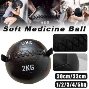 Non-Elastic Soft Squat Wall Ball for Solid Gravity and Balance Training Workouts – 5kg
