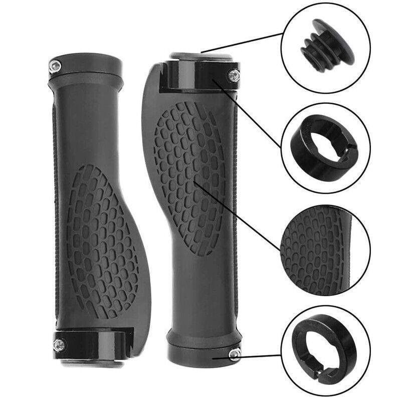 Ergonomic MTB Bike Handlebar Grips 2PCS Lock On Rubber Cycling Mountain Bicycle - Red 5 Ergonomic MTB Bike Handlebar Grips 2PCS Lock On Rubber Cycling Mountain Bicycle – Red - image 5