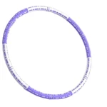 Detachable Weighted Hula Hoop Fitness Equipment for Home Exercise Use – White Purple