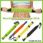 Muscle Roller Stick Full Body Fitness Massage Tool for Home and Gym Use – Black