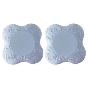2pcs Thick Yoga Kneeling Mat Knee Cushion for Elbow Support Gym Workout Pad – Blue