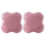 2pcs Thick Yoga Kneeling Mat Knee Cushion for Elbow Support Gym Workout Pad – Pink