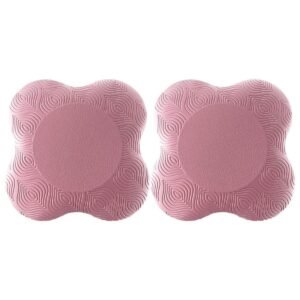 2pcs Thick Yoga Kneeling Mat Knee Cushion for Elbow Support Gym Workout Pad – Pink