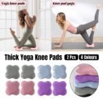2pcs Thick Yoga Kneeling Mat Knee Cushion for Elbow Support Gym Workout Pad – Purple