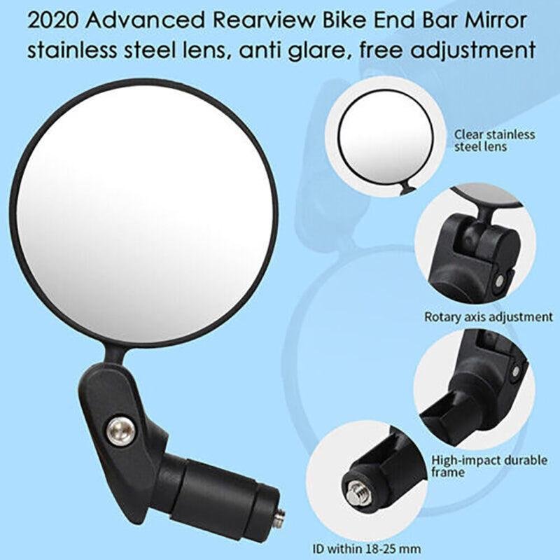Adjustable Bicycle Rearview Mirror Convex Lens for MTB and Road Bikes 3 Adjustable Bicycle Rearview Mirror Convex Lens for MTB and Road Bikes - image 3