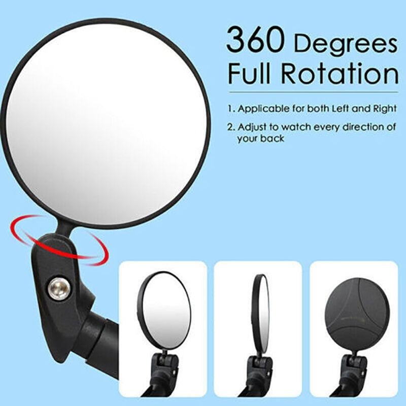Adjustable Bicycle Rearview Mirror Convex Lens for MTB and Road Bikes 4 Adjustable Bicycle Rearview Mirror Convex Lens for MTB and Road Bikes - image 4