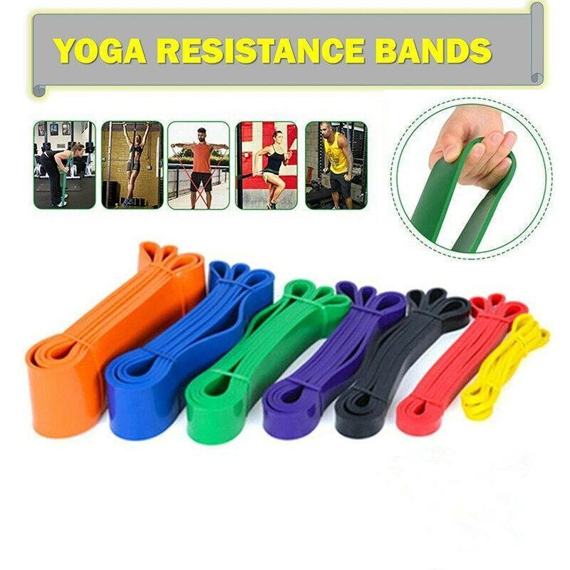 Heavy Duty Resistance Yoga Band Loop Exercise Fitness Workout Band Gym Band - Green 50-125 lbs (45mm*2080mm) 1 Heavy Duty Resistance Yoga Band Loop Exercise Fitness Workout Band Gym Band – Green 50-125 lbs (45mm*2080mm)