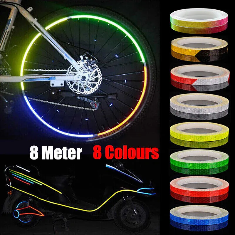 8m Reflective Tape for Bikes Cars Motorcycles Waterproof High Visibility Strip - Green 2 8m Reflective Tape for Bikes Cars Motorcycles Waterproof High Visibility Strip – Green - image 2