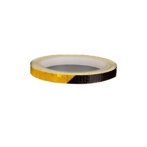 8m Reflective Tape for Bikes Cars Motorcycles Waterproof High Visibility Strip – Black-Yellow
