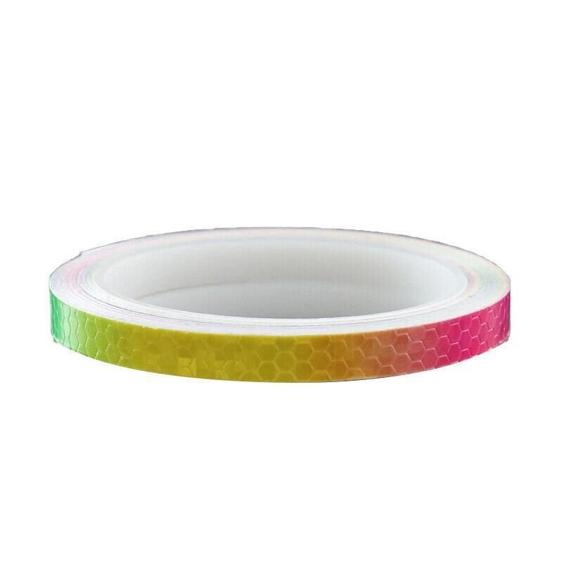 8m Reflective Tape for Bikes Cars Motorcycles Waterproof High Visibility Strip - Colourful 1 8m Reflective Tape for Bikes Cars Motorcycles Waterproof High Visibility Strip – Colourful
