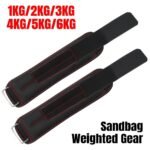 Adjustable Sandbag Gaiter Weight Training Gear for Running and Sports Fitness – Pair of Sandbags (2 x 2.5kg)