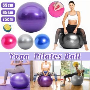 Explosion-Proof Thickened Inflatable Yoga Ball Massage Fitness Stability Ball – Grey – 75cm