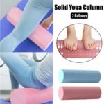EVA Foam Yoga Massage Roller Solid Pilates Fitness Column for Muscle Recovery – Pink