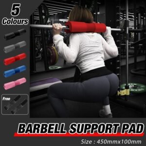 Squat Pad Barbell for Squats Lunges Hip Thrusts Neck Shoulder Protective Support – Grey