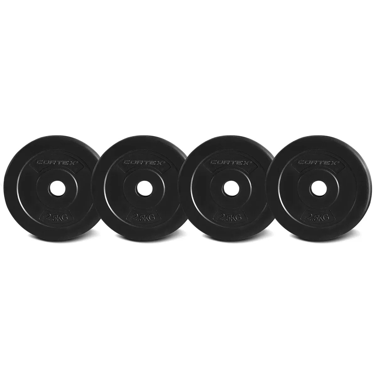 CORTEX 2.5kg EnduraShell Standard Weight Plates 25mm (Set of 4) 1 CORTEX 2.5kg EnduraShell Standard Weight Plates 25mm (Set of 4)