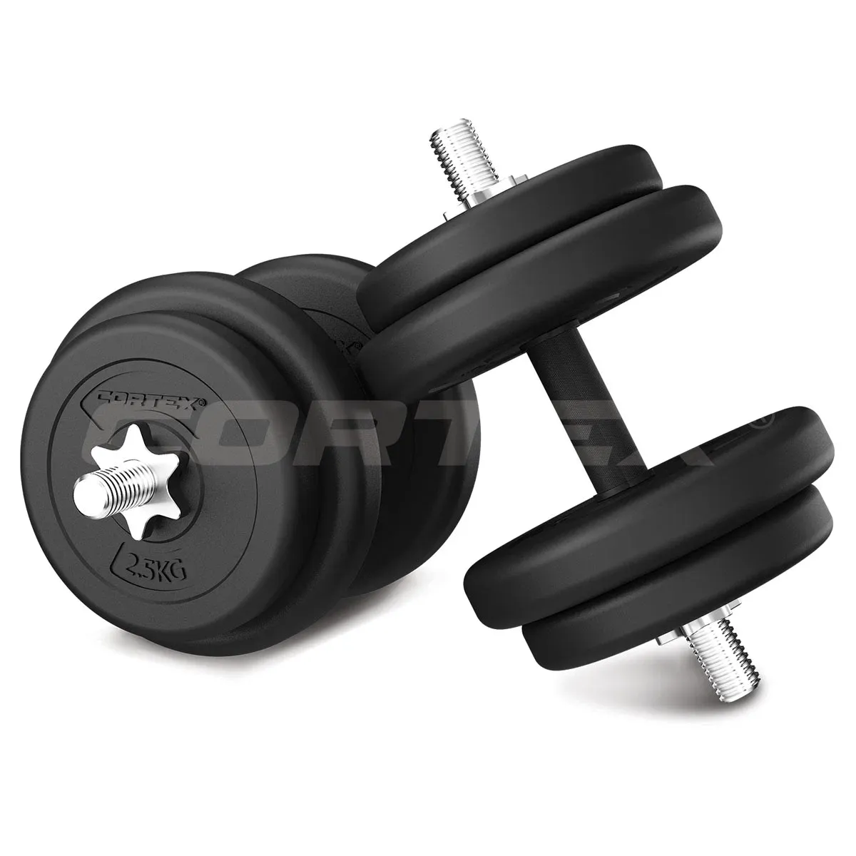 CORTEX 40kg EnduraCast Dumbbell Weight Set 1 CORTEX 40kg EnduraCast Dumbbell Weight Set