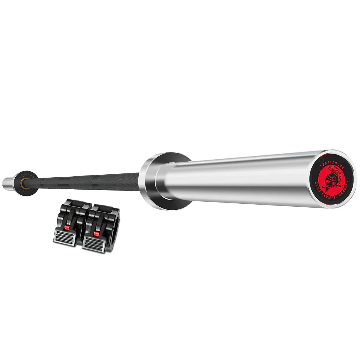 CORTEX SPARTAN100 7ft 20kg Olympic Barbell (Black Oxide) with Lockjaw Collars 1 CORTEX SPARTAN100 7ft 20kg Olympic Barbell (Black Oxide) with Lockjaw Collars