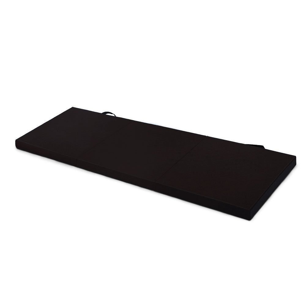 Folding Exercise Floor Mat Dance Yoga Gymnastics Training Home Judo Pilates Gym - Black 2 Folding Exercise Floor Mat Dance Yoga Gymnastics Training Home Judo Pilates Gym – Black - image 2