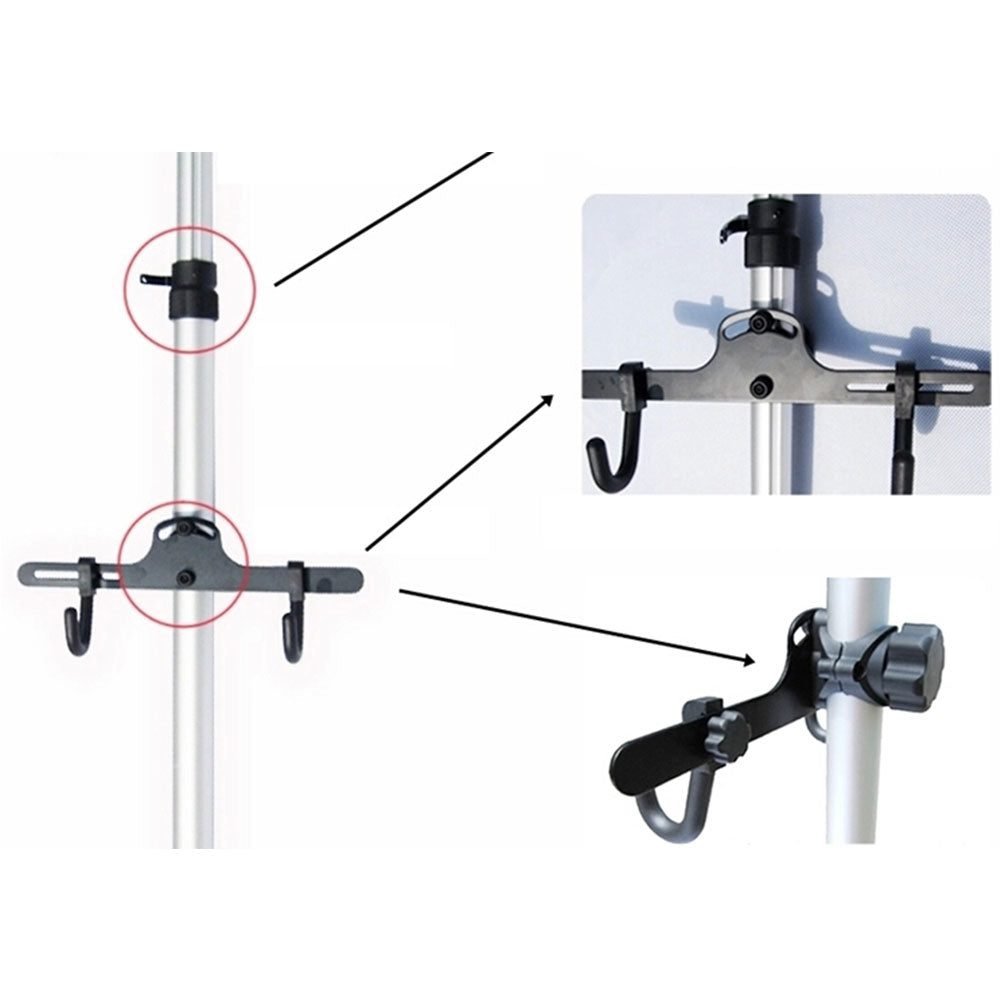 Heavy Duty Aluminum Alloy 2 Bike Bicycle Hanger Parking Rack Storage Stand To 4M 3 Heavy Duty Aluminum Alloy 2 Bike Bicycle Hanger Parking Rack Storage Stand To 4M - image 3