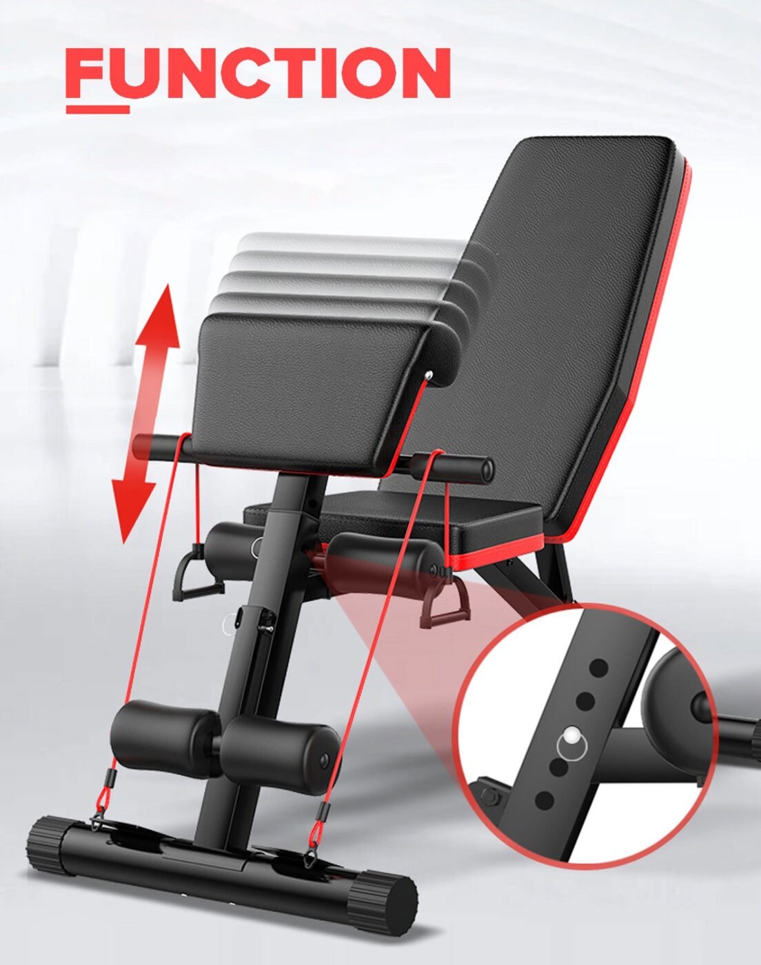 Adjustable FID Ab Abdominal Weight Press Bench Fitness Incline Sit up Gym Flat 2 Adjustable FID Ab Abdominal Weight Press Bench Fitness Incline Sit up Gym Flat - image 2
