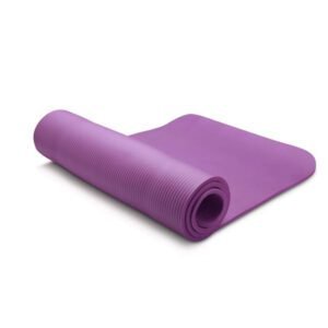 10mm Extra Thick NBR Yoga Mat Gym Pilates Fitness Exercise – purple