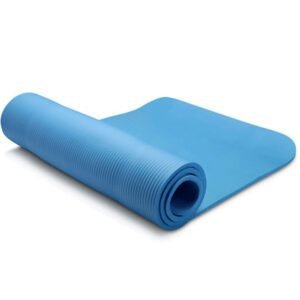 10mm Extra Thick NBR Yoga Mat Gym Pilates Fitness Exercise – blue