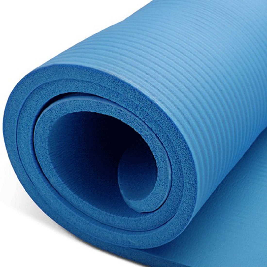 10mm Extra Thick NBR Yoga Mat Gym Pilates Fitness Exercise - blue 3 10mm Extra Thick NBR Yoga Mat Gym Pilates Fitness Exercise – blue - image 3