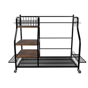 Extra Large Golf Bag Storage Rack – Heavy Duty Organizer Stand for Multiple Bags & Clubs
