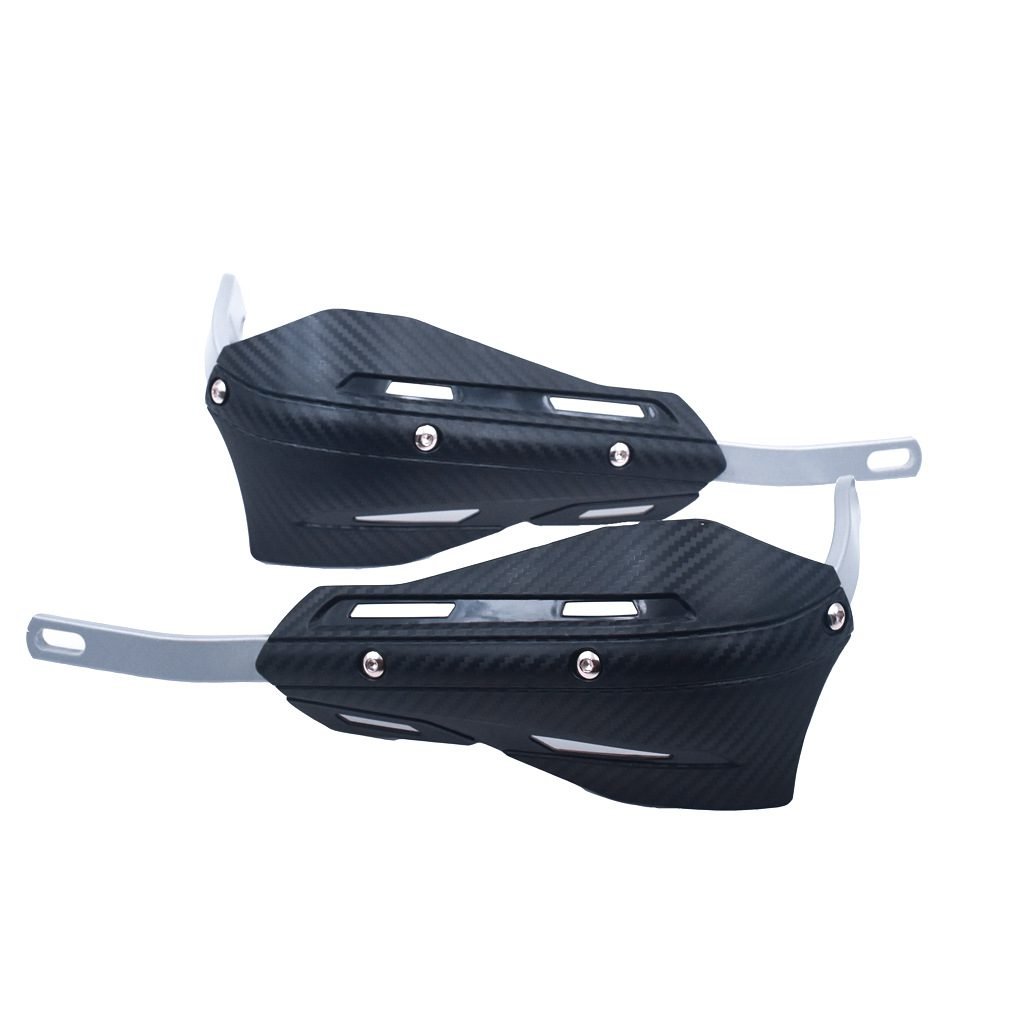 Professional Universal Motorcycle Handguards for Honda CC110 Cross Cub - Heavy Duty Aluminum Alloy Anti-Collision Brush Guards, Carbon Fiber Style Handlebar Protectors for Dirt Bikes and Off-Road Motorcycles - 1 Pair—Black 1 Professional Universal Motorcycle Handguards for Honda CC110 Cross Cub – Heavy Duty Aluminum Alloy Anti-Collision Brush Guards, Carbon Fiber Style Handlebar Protectors for Dirt Bikes and Off-Road Motorcycles – 1 Pair—Black