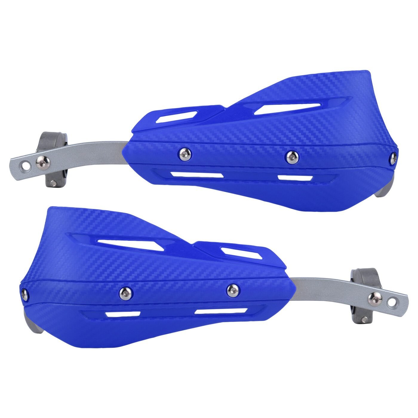 Professional Universal Motorcycle Handguards for Honda CC110 Cross Cub - Heavy Duty Aluminum Alloy Anti-Collision Brush Guards, Carbon Fiber Style Handlebar Protectors for Dirt Bikes and Off-Road Motorcycles - 1 Pair—Blue 1 Professional Universal Motorcycle Handguards for Honda CC110 Cross Cub – Heavy Duty Aluminum Alloy Anti-Collision Brush Guards, Carbon Fiber Style Handlebar Protectors for Dirt Bikes and Off-Road Motorcycles – 1 Pair—Blue