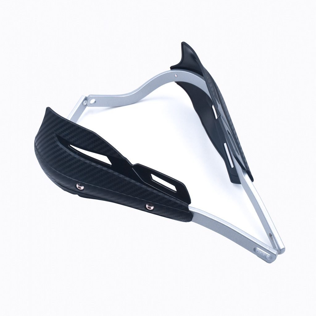 Professional Universal Motorcycle Handguards for Honda CC110 Cross Cub - Heavy Duty Aluminum Alloy Anti-Collision Brush Guards, Carbon Fiber Style Handlebar Protectors for Dirt Bikes and Off-Road Motorcycles - 1 Pair—Blue 2 Professional Universal Motorcycle Handguards for Honda CC110 Cross Cub – Heavy Duty Aluminum Alloy Anti-Collision Brush Guards, Carbon Fiber Style Handlebar Protectors for Dirt Bikes and Off-Road Motorcycles – 1 Pair—Blue - image 2