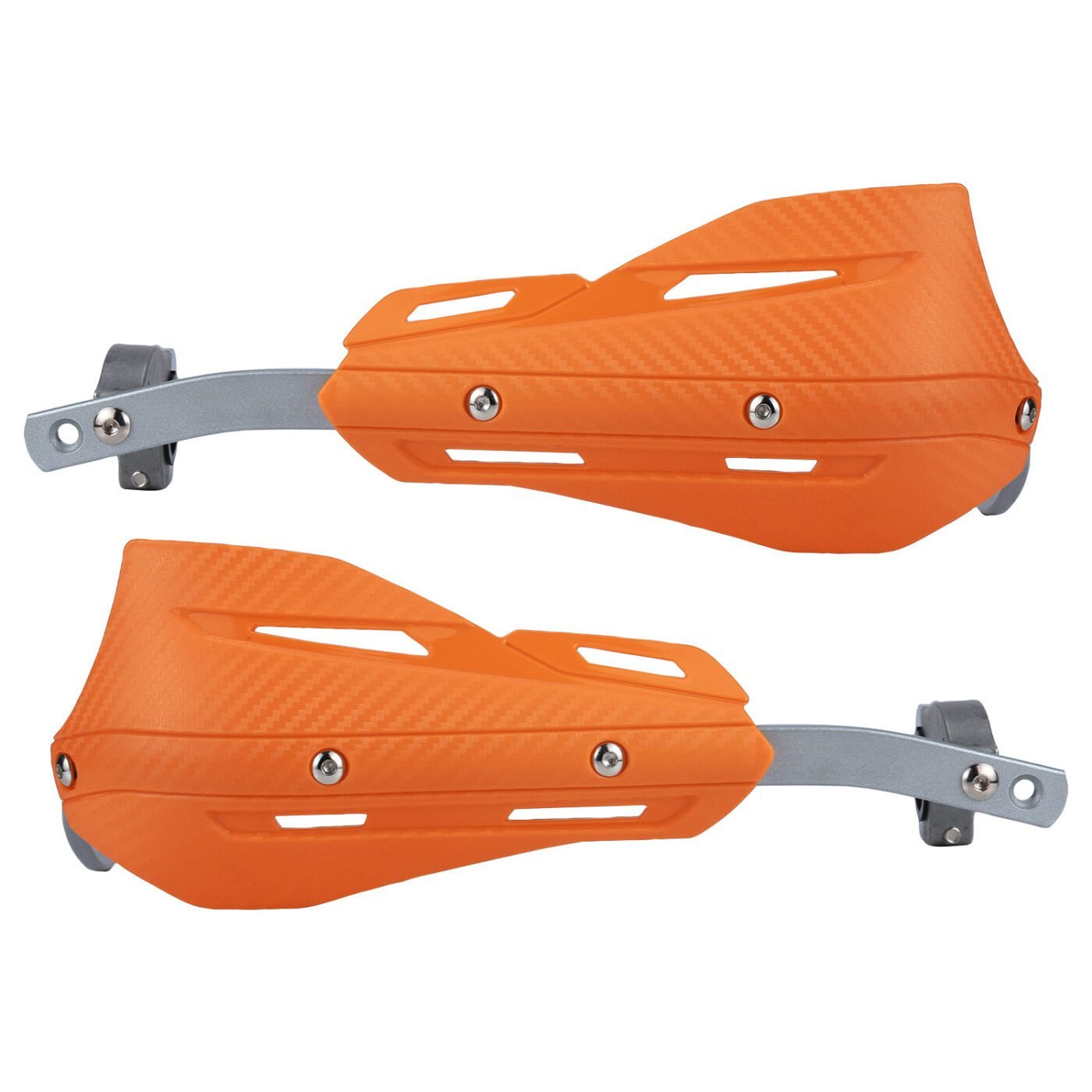Professional Universal Motorcycle Handguards for Honda CC110 Cross Cub - Heavy Duty Aluminum Alloy Anti-Collision Brush Guards, Carbon Fiber Style Handlebar Protectors for Dirt Bikes and Off-Road Motorcycles - 1 Pair—Orange 1 Professional Universal Motorcycle Handguards for Honda CC110 Cross Cub – Heavy Duty Aluminum Alloy Anti-Collision Brush Guards, Carbon Fiber Style Handlebar Protectors for Dirt Bikes and Off-Road Motorcycles – 1 Pair—Orange