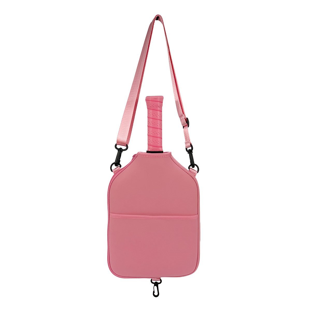SA03 Pink Neoprene Pickleball Paddle Cover (racket not included) - Protective Crossbody Bag with Adjustable Shoulder Strap and Fence Hook - Universal Lightweight Paddle Case for All Skill Levels 3 SA03 Pink Neoprene Pickleball Paddle Cover (racket not included) – Protective Crossbody Bag with Adjustable Shoulder Strap and Fence Hook – Universal Lightweight Paddle Case for All Skill Levels - image 3