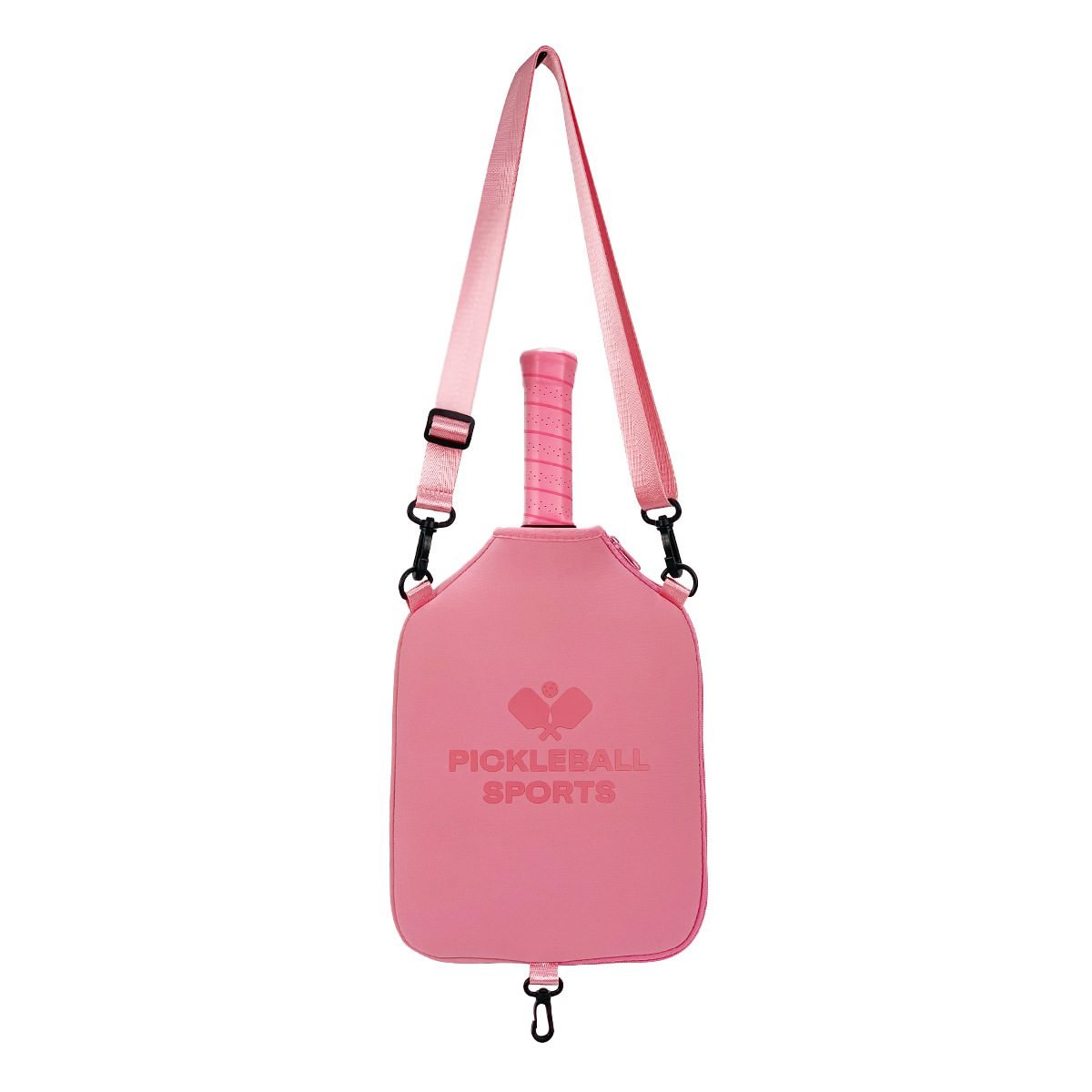 SA03 Pink Neoprene Pickleball Paddle Cover (racket not included) - Protective Crossbody Bag with Adjustable Shoulder Strap and Fence Hook - Universal Lightweight Paddle Case for All Skill Levels 4 SA03 Pink Neoprene Pickleball Paddle Cover (racket not included) – Protective Crossbody Bag with Adjustable Shoulder Strap and Fence Hook – Universal Lightweight Paddle Case for All Skill Levels - image 4
