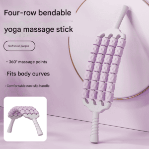 Purple Four-Row Bendable Massage Roller – Muscle Relaxation and Sensory Integration Training for Children