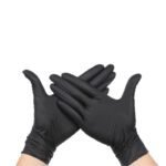 100 gloves Black Premium Disposable Nitrile Gloves – Powder-Free & Extra Durable for Multi-Purpose Use(S)