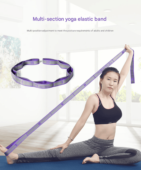 Pink and Blue 9-Loop Yoga Stretch Strap - Numbered Band for Flexibility and Physical Therapy 2 Pink and Blue 9-Loop Yoga Stretch Strap – Numbered Band for Flexibility and Physical Therapy - image 2