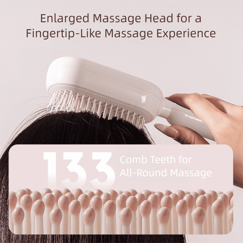 Blue Innovative Self-Cleaning Cushion Hairbrush - Retractable Bristle Detangling & Scalp Massager 3 Blue Innovative Self-Cleaning Cushion Hairbrush – Retractable Bristle Detangling & Scalp Massager - image 3